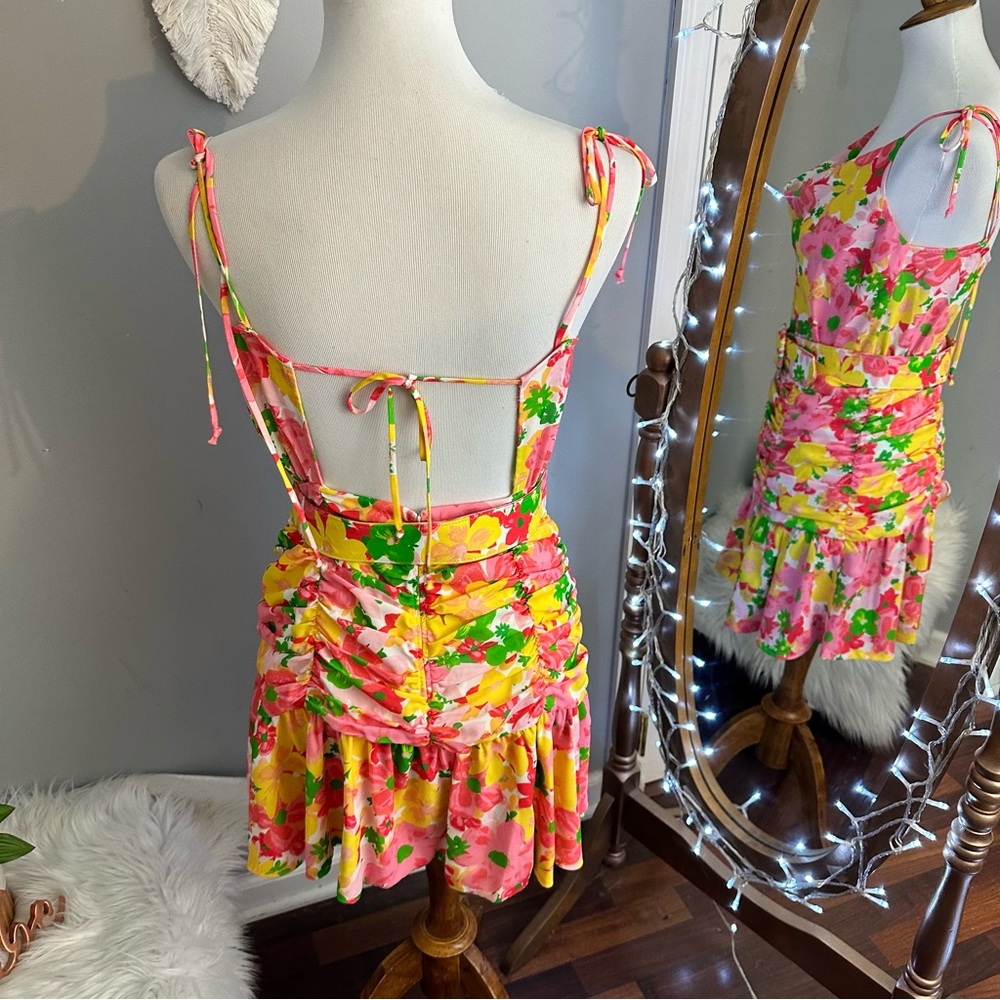 For Love and Lemons Miranda Mini floral dress - Picture 7 of 13